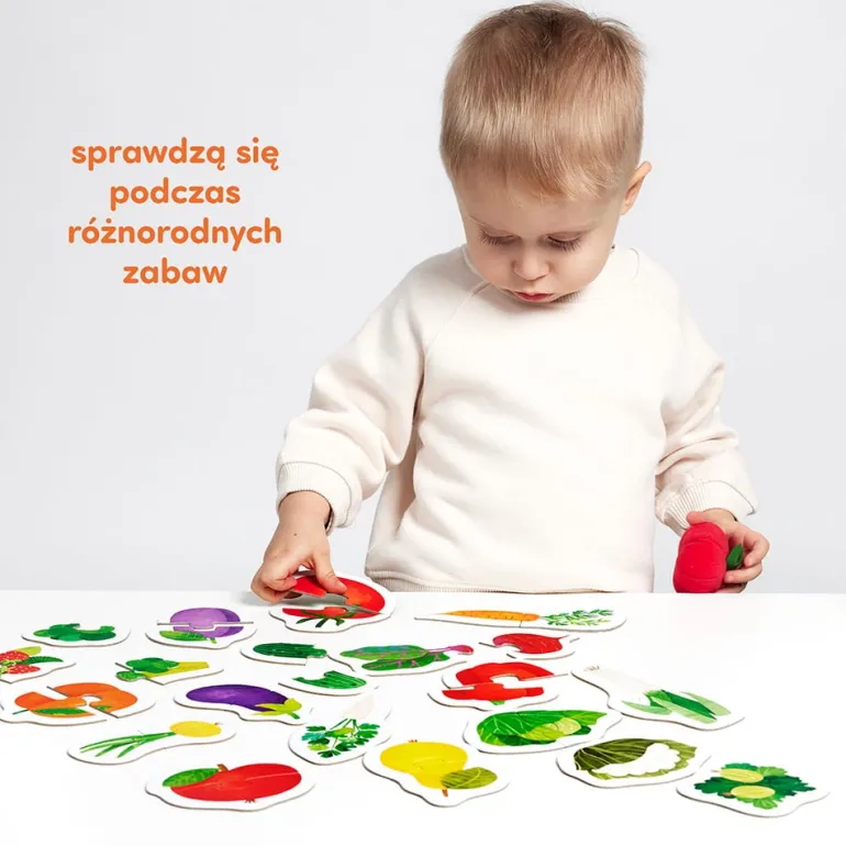 Puzzle do pary Owoce i warzywa 18m+