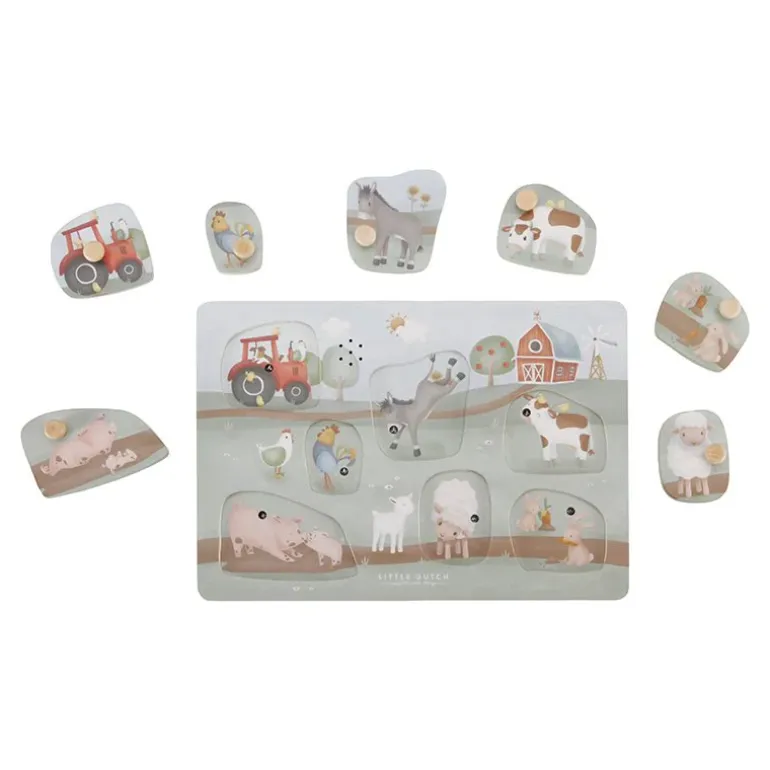 Puzzle dźwiękowe Little Farm FSC