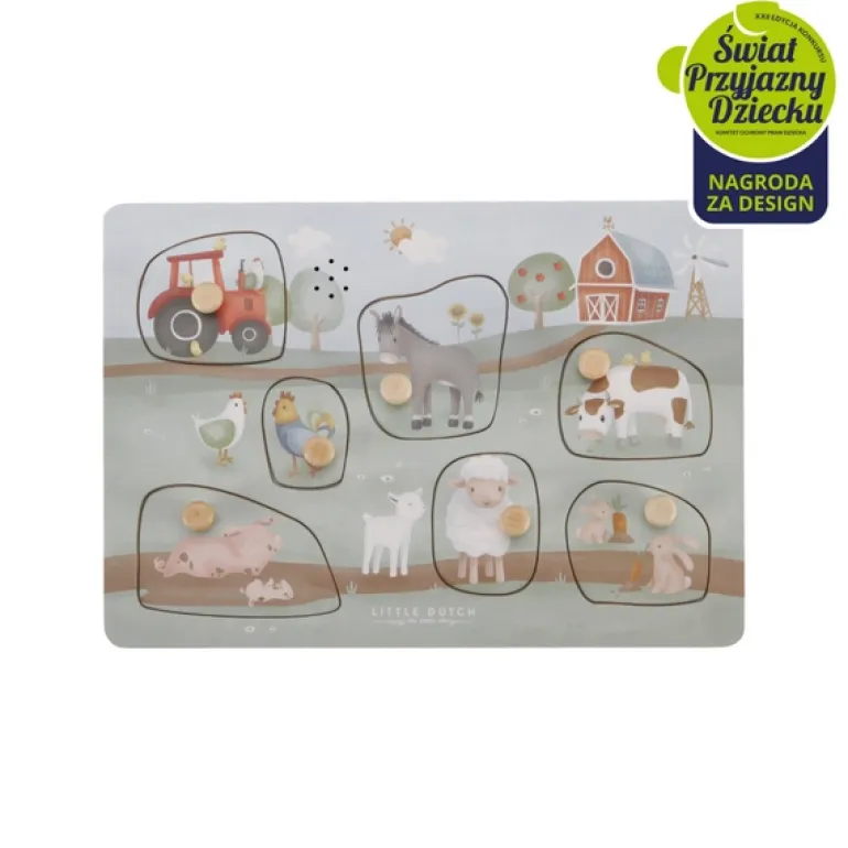 Puzzle dźwiękowe Little Farm FSC