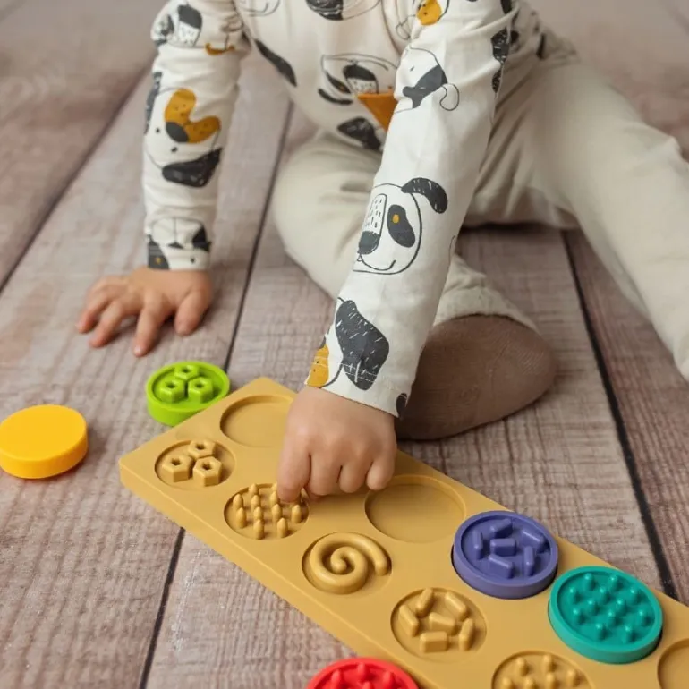 Puzzle sensoryczne kółeczka XL