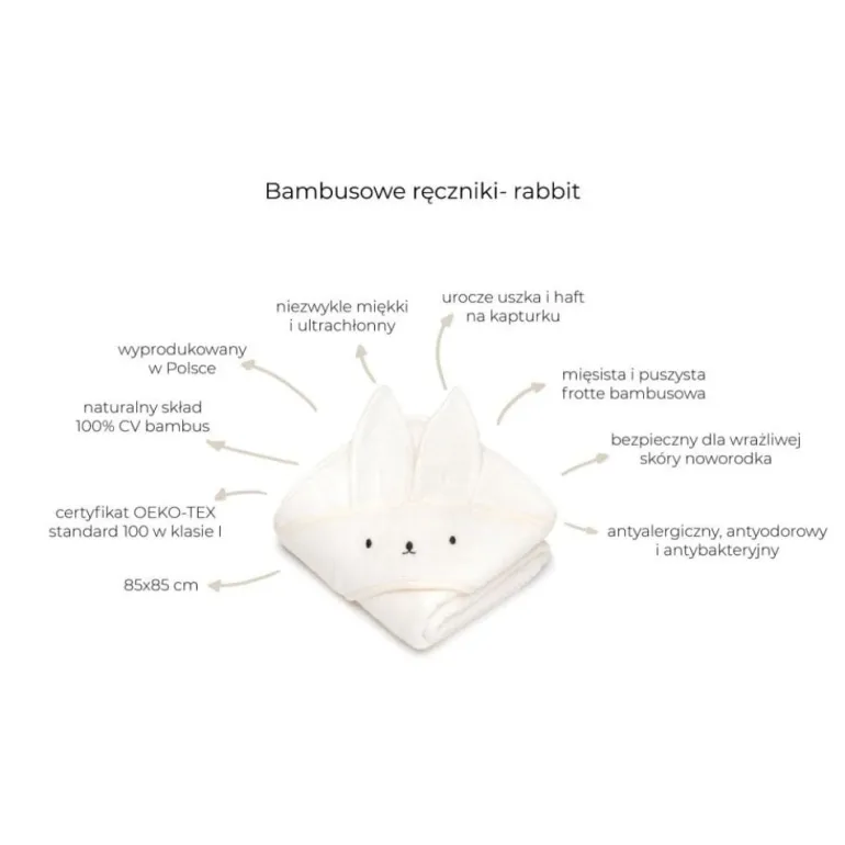 Ręcznik dla Niemowląt Bambusowy Sand