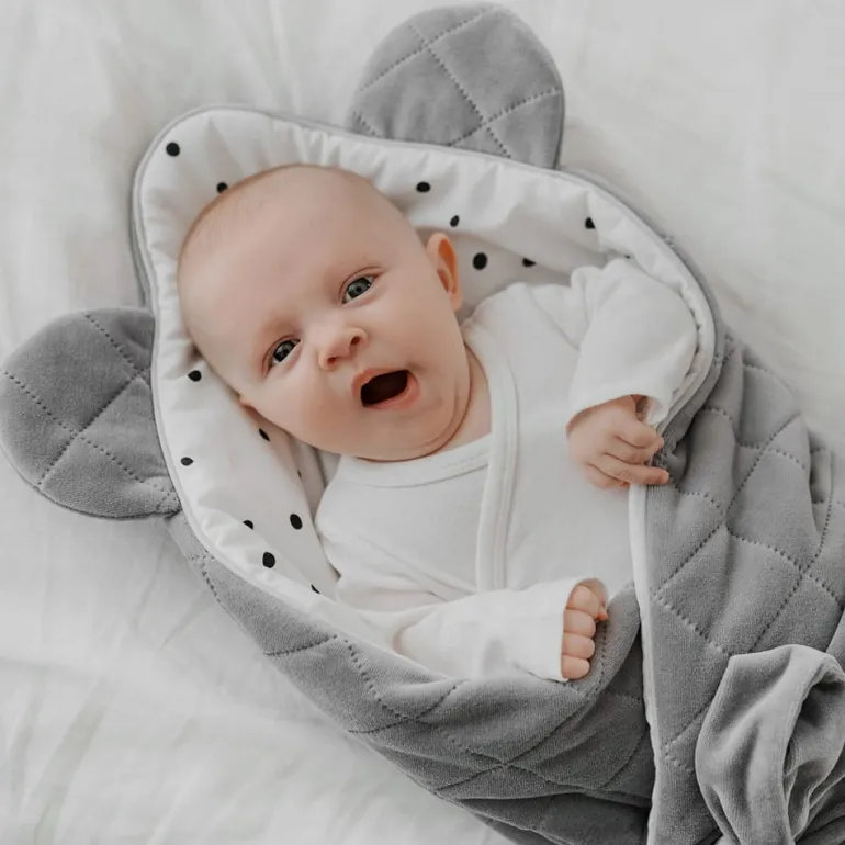 Rożek Niemowlęcy Bawełniany Royal Baby Grey-Grey
