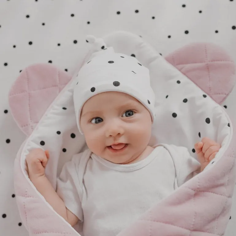 Rożek Niemowlęcy Bawełniany Royal Baby Pink