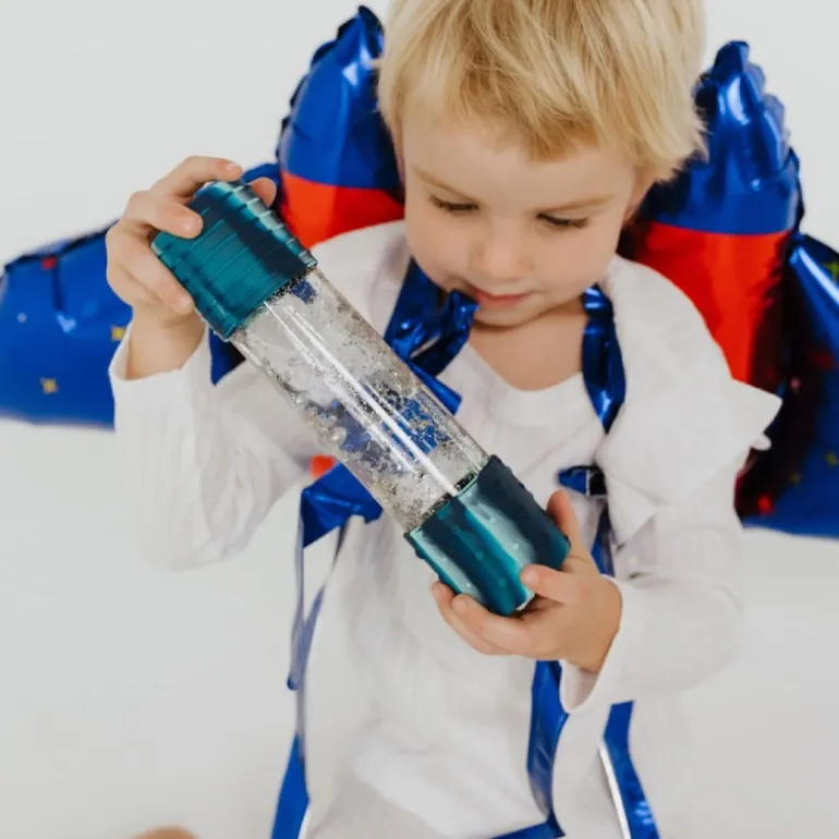 Sensoryczna butelka DIY Galaxy Galaktyka