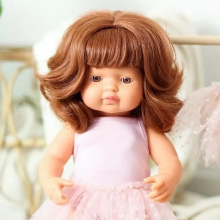 Strój Baletnicy dla Lalki Miniland - Różowy : Body i Spódniczka Tutu 38 cm