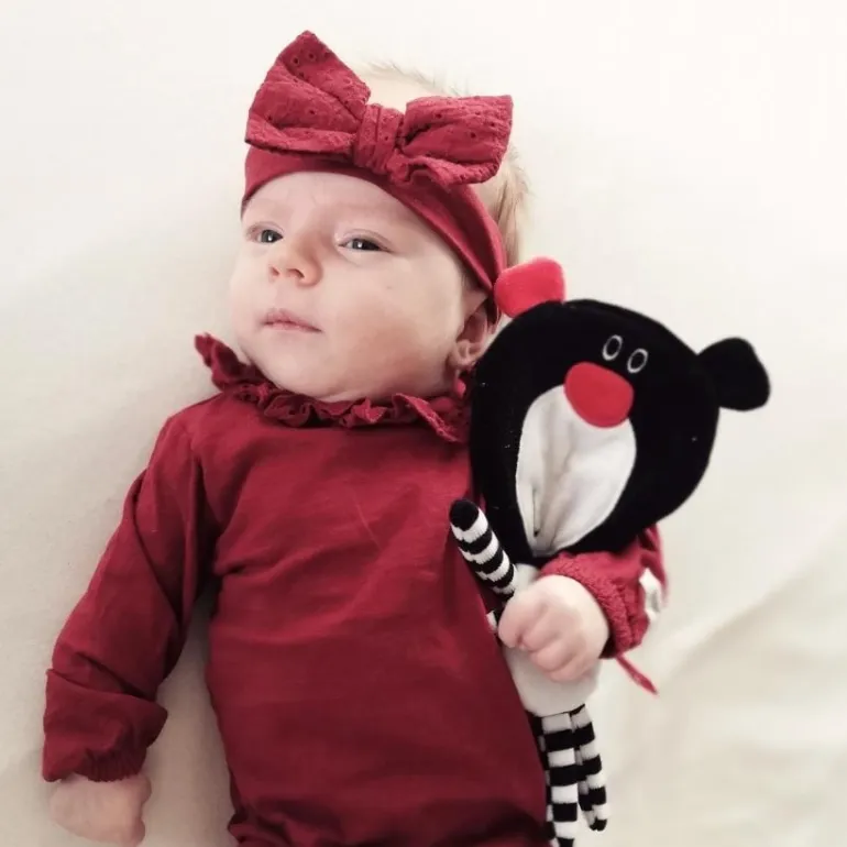 Szeleścik Sensoryczny Kontrastowy Misio Buu Czarny