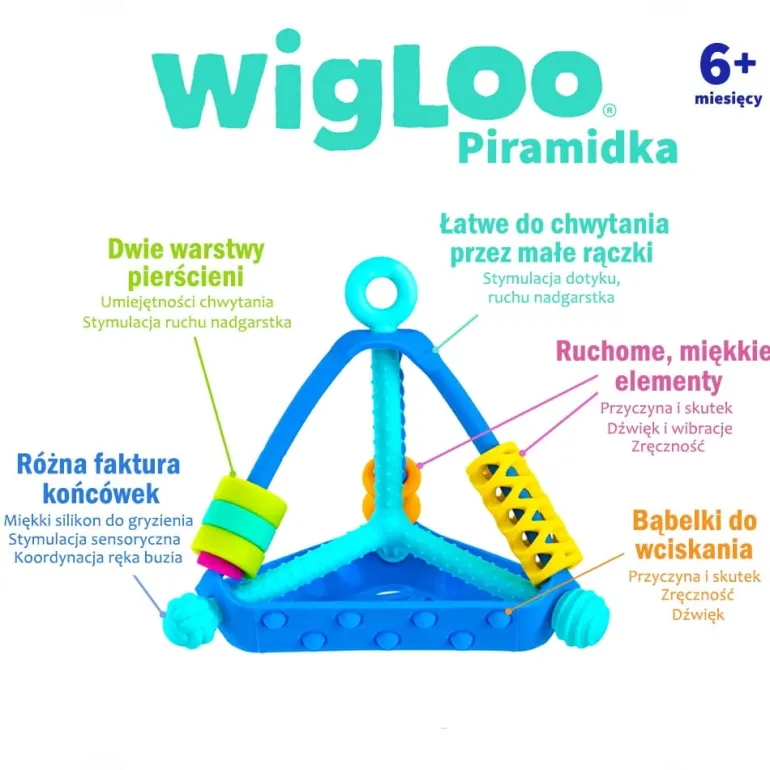 Zabawka sensoryczna Wigloo Piramidka