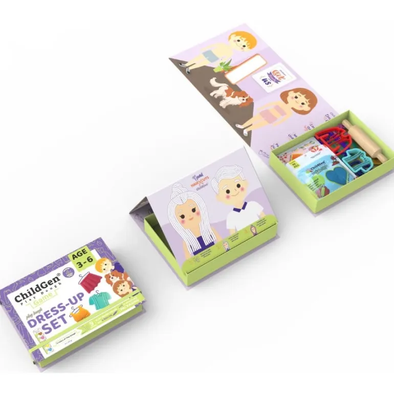 Zestaw kreatywny MODA - ubieranki i fryzury, 100% NATUALNA ciastolina i akcesoria