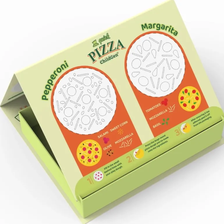 Zestaw kreatywny PIZZA, 100% NATUALNA ciastolina i akcesoria
